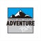 Mountain Label logo design for Hipster Adventure Traveling Outdoor Team