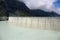 Mountain lake dam