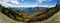 Mountain Lake in Fall Along the Blue Ridge Parkway Panorama