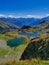 Mountain lake, five lakes, french Alps