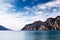 Mountain lake Lago di Garda view