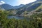 mountain lake in late summer in Slovakian Carpathian Tatra