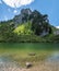 The mountain lake Soinsee in Tyrol, Bavaria