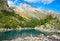 Mountain lake view, Dombay region, Caucasus, Russia