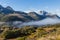 Mountain land clouds , Key Summit Trail, Routeburn Track, New Zealand