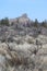 Mountain Landmark Piute Rock, Klamath County Oregon