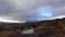 Mountain landscape above Kongsvoll in Dovrefjell national park in Norway