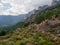 Mountain landscape in the Aiguilles de Bavella