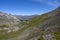 Mountain landscape in the Alpes-Maritimes department in the Mercantour massif in summer