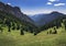 Mountain landscape in the Alps close to Ponte Arche, Italy