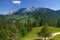 Mountain landscape in the Alps. Wilder Kaiser mountain range.