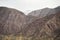 Mountain landscape in the Andean area of Potrerillos, Mendoza, Argentina