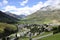 Mountain landscape at Andermatt in the heart of the swiss alps.