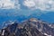 Mountain landscape from Aneto Peak, Huesca, Aragon, Pyrenees, Spain