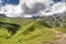 Mountain landscape around Kazbegi