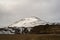 Mountain landscape background. snowy hills