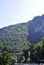 Mountain landscape from Baile Herculane Resort in Romania