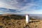 Mountain landscape. Border post state boundary between Poland and Czech in mountains