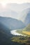 Mountain landscape with canyon of Cetina river, Dinara mountains, Omis, Dalmatia, Croatia