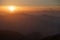 Mountain landscape in the Carpathian Mountains, at sunrise