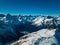 Mountain landscape of Caucasian mountains, Dombay, Russia