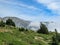 Mountain landscape with the clouds, French Pyrenees near the Pic du Canigou