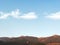 Mountain landscape with cloudy clear weather