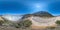 Mountain landscape with crater lake vr360