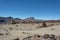 Mountain landscape. Desert foothills, rocky terrain