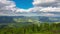 Mountain Landscape with a Fast Clouds and Shadows