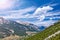 Mountain landscape in the French Alps