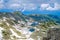 Mountain Landscape With Frozen Lakes and Clear Blue Sky 2