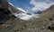 Mountain landscape. Glacier. Mountain Altai.