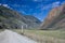 Mountain landscape. Glacier. Mountain Altai.