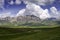 Mountain landscape at Gran Sasso Natural Park, in Abruzzo, Italy