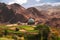 Mountain landscape of Iran. Kharanagh village near old Yazd city
