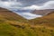 Mountain landscape on the island of Eysturoy, Faroe Islands