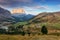Mountain Landscape in Italy Alps - Passo Gardena in Dolomites