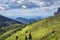 Mountain landscape, Little Fatra, Slovakia, springtime scene