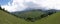 Mountain landscape and Moieciu village 