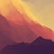 Mountain Landscape. Mountainous Terrain. Mountain Design. Vector Silhouettes Of Mountains Backgrounds. Sunset.