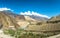 Mountain landscape with Nepalese village.