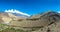 Mountain landscape with Nepalese village.