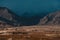 Mountain landscape in overcast weather