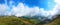 Mountain landscape panorama, Rodnei Mountains, Romania