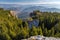 Mountain landscape seen from the Ceahlau Massif