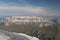 Mountain landscape. Sella Group mountains seeing from marmolada glacier, Dolomites