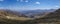 Mountain landscape with serpentine road. The view from top of Va