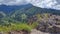 Mountain landscape with stone cliffs. View from Nosal Mountain, Tatry, Poland.