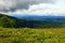 Mountain landscape. Storm clouds in the mountains